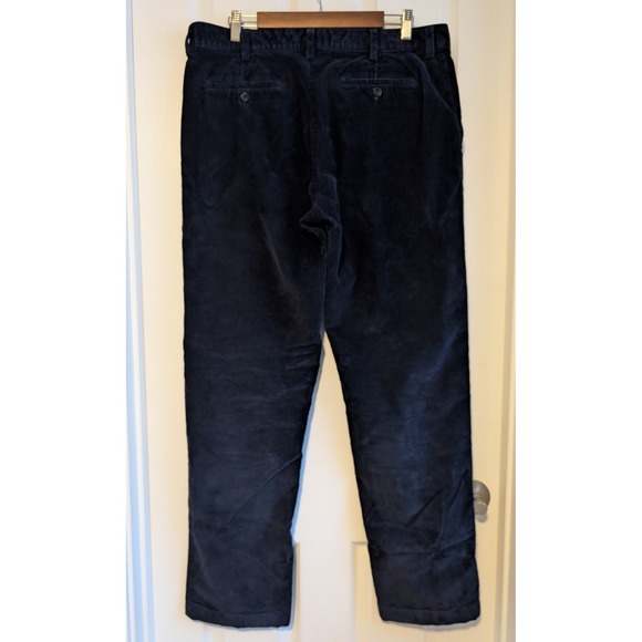 Lot Bundle L.L. Bean Corduroy Pants Mens 36x34 Classic Fit Navy Black VERY NICE! - Picture 3 of 8